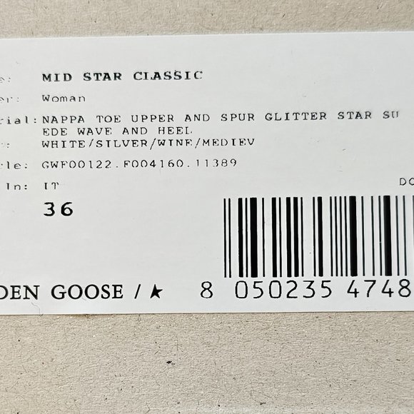 Golden Goose Mid-Star Sneakers Women's Size 6 - Picture 10 of 16